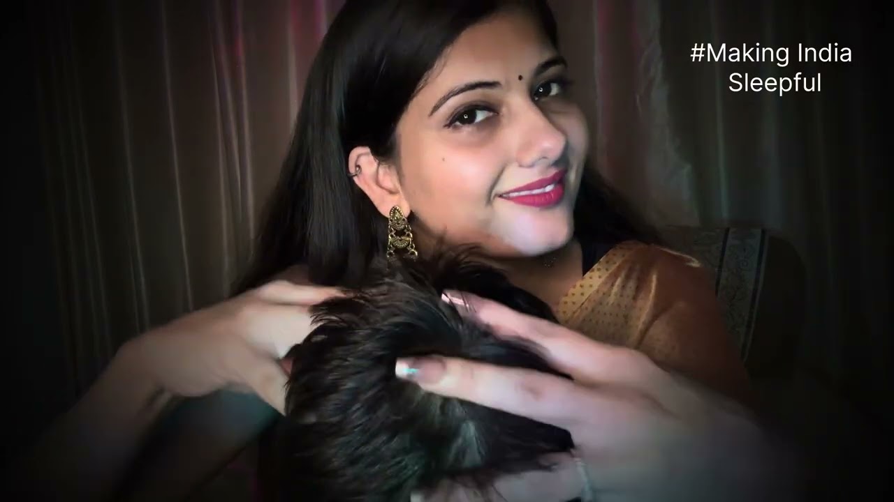 ASMR Therapy - Head Massage with BTS scene for Instant Relaxation! #indianasmr  #sleep