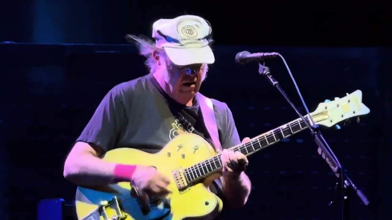 “Ohio” Neil Young and the Chrome Hearts live at Blossom Music Center, Cuyahoga Falls, Ohio 8/15/2025