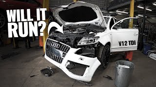 Audi Q7 6.0 V12 TDI Tear Down! - WILL IT RUN