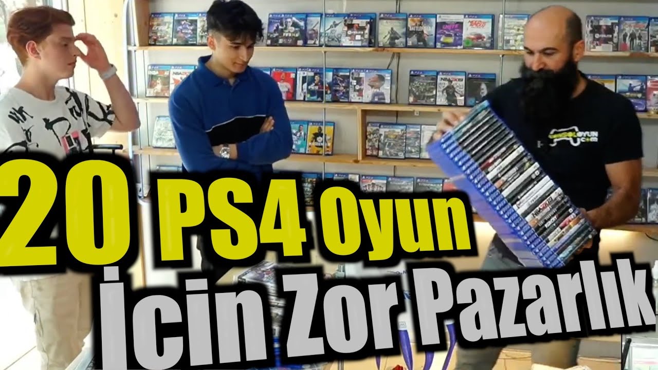 20 Adet PS4 Oyun için Uzun ve Zorlu bir Pazarlık