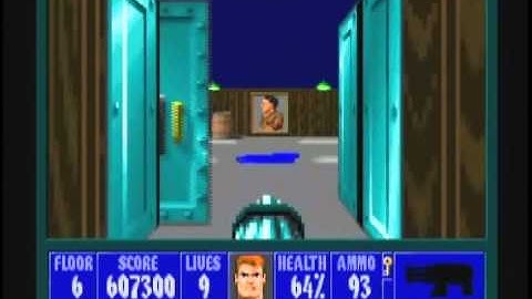 Wolfenstein 3D (100%) Walkthrough (E4M6)