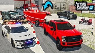 WE CAUGHT THE 'YACHT ROBBER' SUSPECT! (POLICE CHECKPOINT) | STOLEN BOAT | FS22