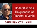 Understanding Uniqueness of Planets In Vedic Astrology By V P Goel [Russian Subtitles]