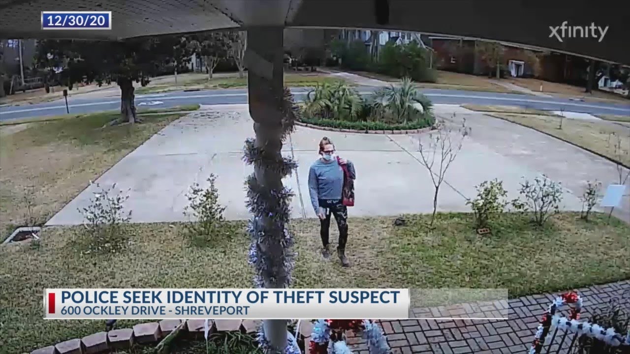Woman caught on camera stealing package from Shreveport home - YouTube
