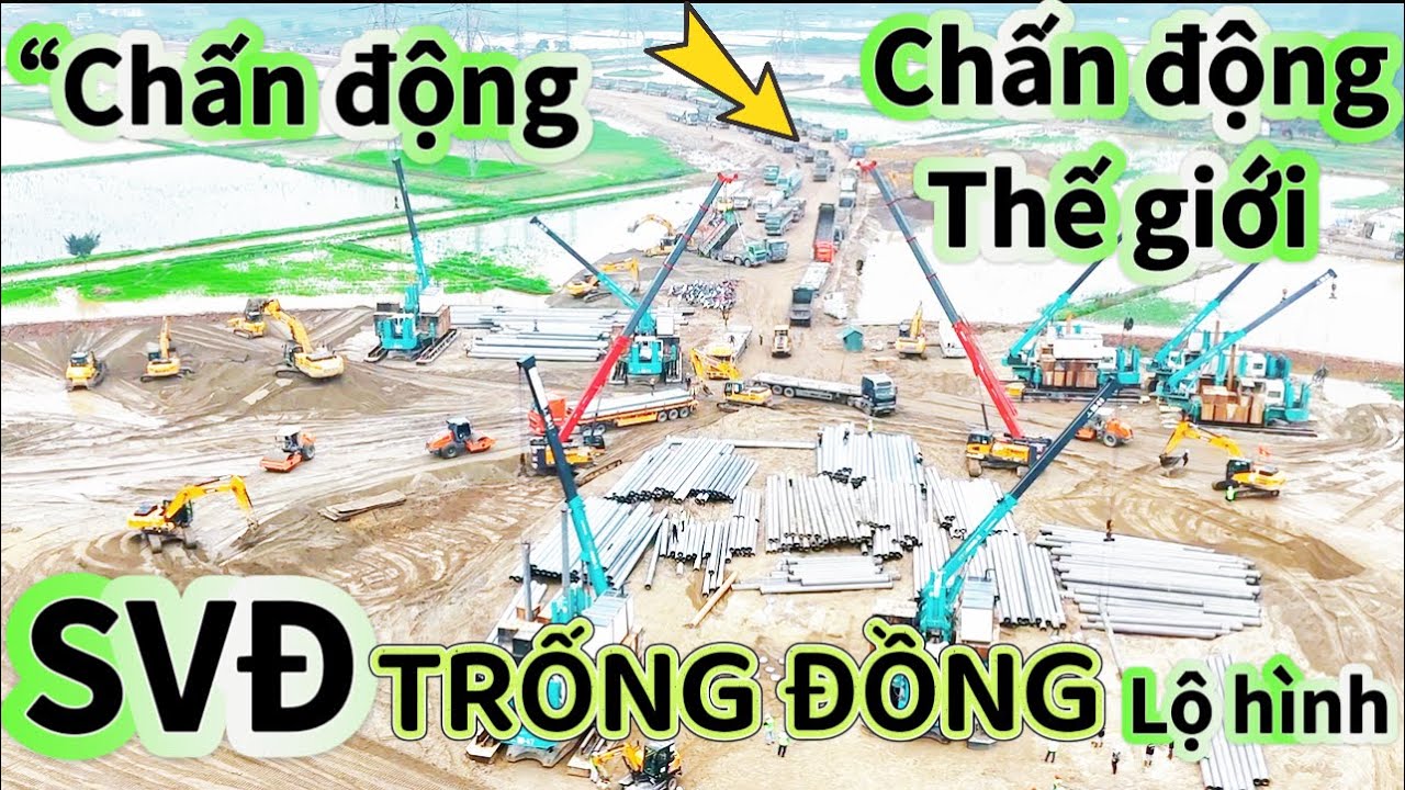 Choáng Ngợp Dàn Máy “khủng “ Đang san phẳng SVĐ TRỐNG ĐỒNG - ĐẦU XUÂN 2026
