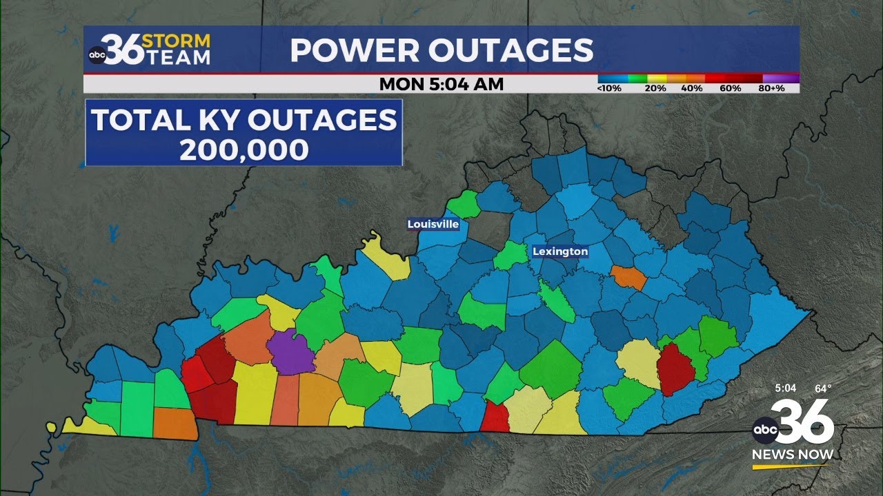 Reported Kentucky Power Outages as of Monday 500 AM 5/27/2024 YouTube
