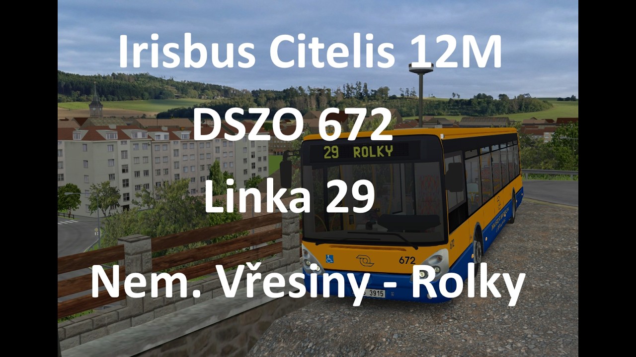Simt MHD | Linka 29 Nemocnice Vřesiny - Rolky | Irisbus Citelis 12M DSZO 672