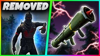 7 MORE THINGS That Have Been REMOVED From Fortnite Battle Royale! | Guided Missile,OLD Dance!