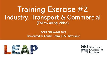 Training Exercise #2 on Industry, Transport and the Commercial sector.