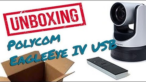 Polycom EagleEye IV USB Cam unboxing (MSR Kamera)