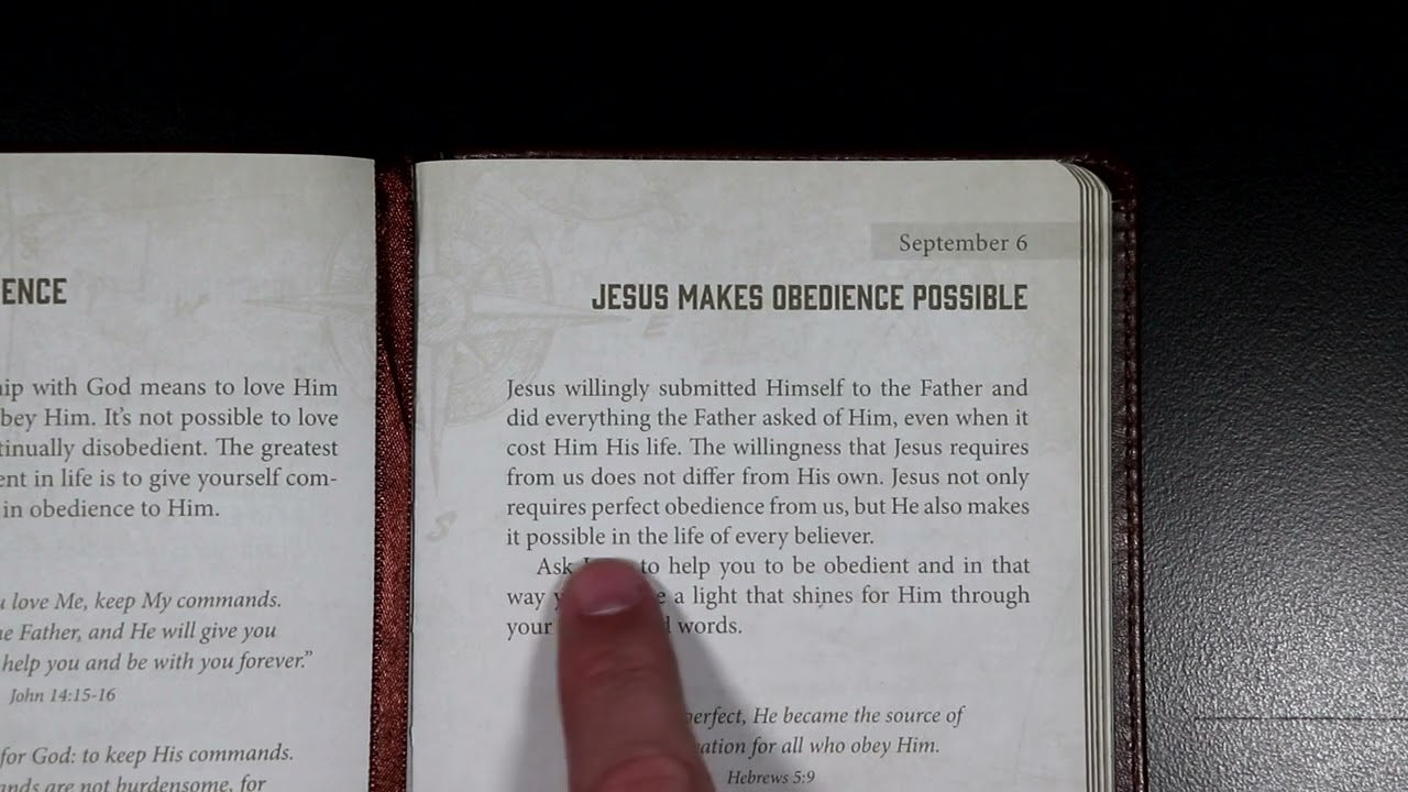 An Anchor For The Soul - September 6th - JESUS MAKES OBEDIENCE POSSIBLE