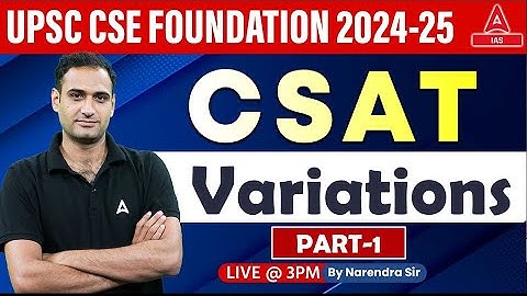 Variations For UPSC CSAT 2024 Math