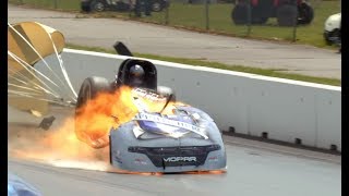 2016 NHRA Crowd's view of Jack Beckman's funny car explosion