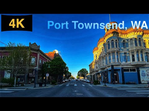 Downtown Port Townsend, WA Driving Tour in Spring 2023.