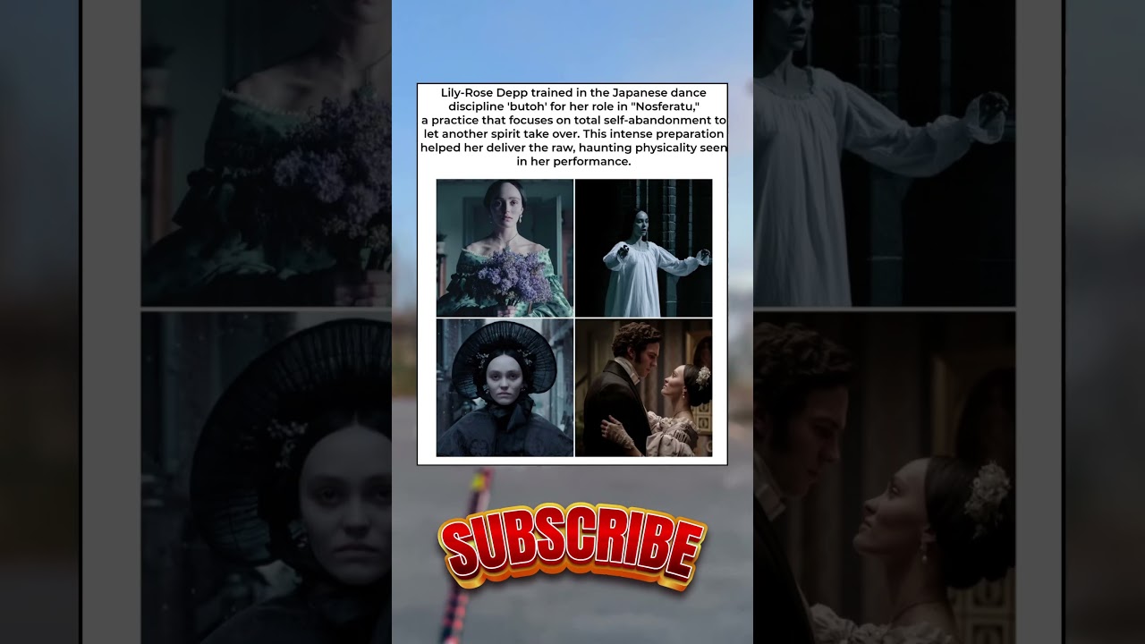 Lily-Rose Depp trained in the Japanese dance discipline 'butoh' for her role in "Nosferatu,"