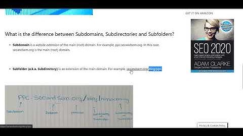 Subdomain vs Subdirectory vs Subfolder: What is the difference? Which is better for SEO & SEM (PPC)?