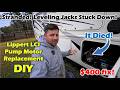 RV how to: Bypass then replace your Lippert LCI hydraulic leveling system motor cheap and quick!