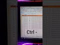 Shortcut se Column Ko Add, aur Position Change kare. #excel #shorts #vlookup