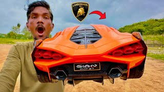 RC Lamborghini Sian Vs RC BMW i4 Electric High Speed Car Unboxing & Testing - Chatpat toy tv