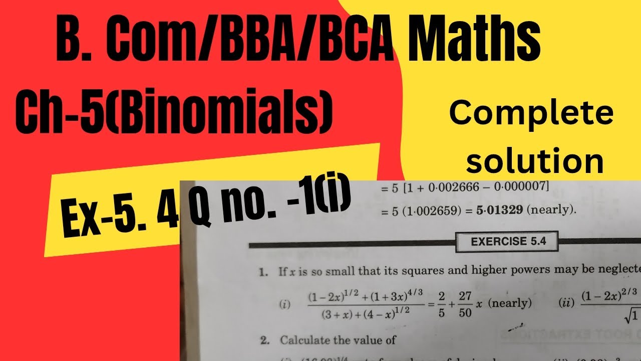 Binomial Theorem #binomialtheorem #2ndsem #b.com #KUK #trending #viral #viralvdo #trend #trendingvdo