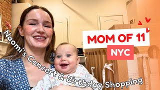 Mom of 11 in NYC ❤️ Naomi's Concert & Birthday Shopping for Dad! (Old Navy Haul)