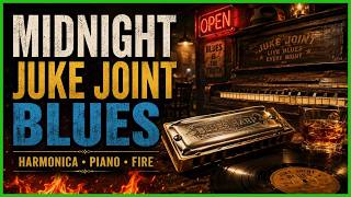 Midnight Juke Joint Blues – Harmonica Fire & Rolling Piano Grooves