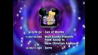 Tonight's lineup on the disney channel for april 15, 1999.