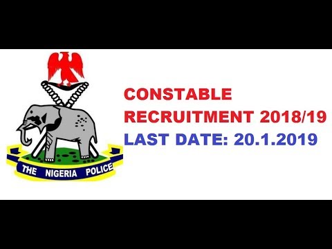 Nigeria Police Force Recruitment 2018 Constable, Portal Login policerecruitment.ng