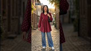 Beautiful Kurti Jeans Outfit Ideas for Girls 💖 | Stylish &amp; Trendy Look 2026#shorts #fashion