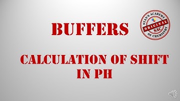 Buffers and shift in pH problem | Henderson - Hasselbalch Equation | Shift in pH