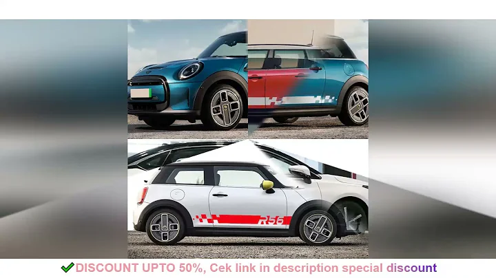 Car Door Side Sticker For MINI John Cooper S JCW R56 Hatchback GP Racing Sport Styling Decor Decal A