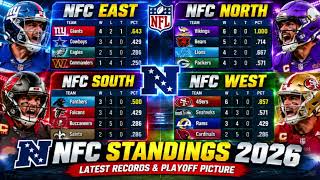 🏈 NFL Standings 2026: AFC & NFC Rankings | Full Playoff Picture Update!