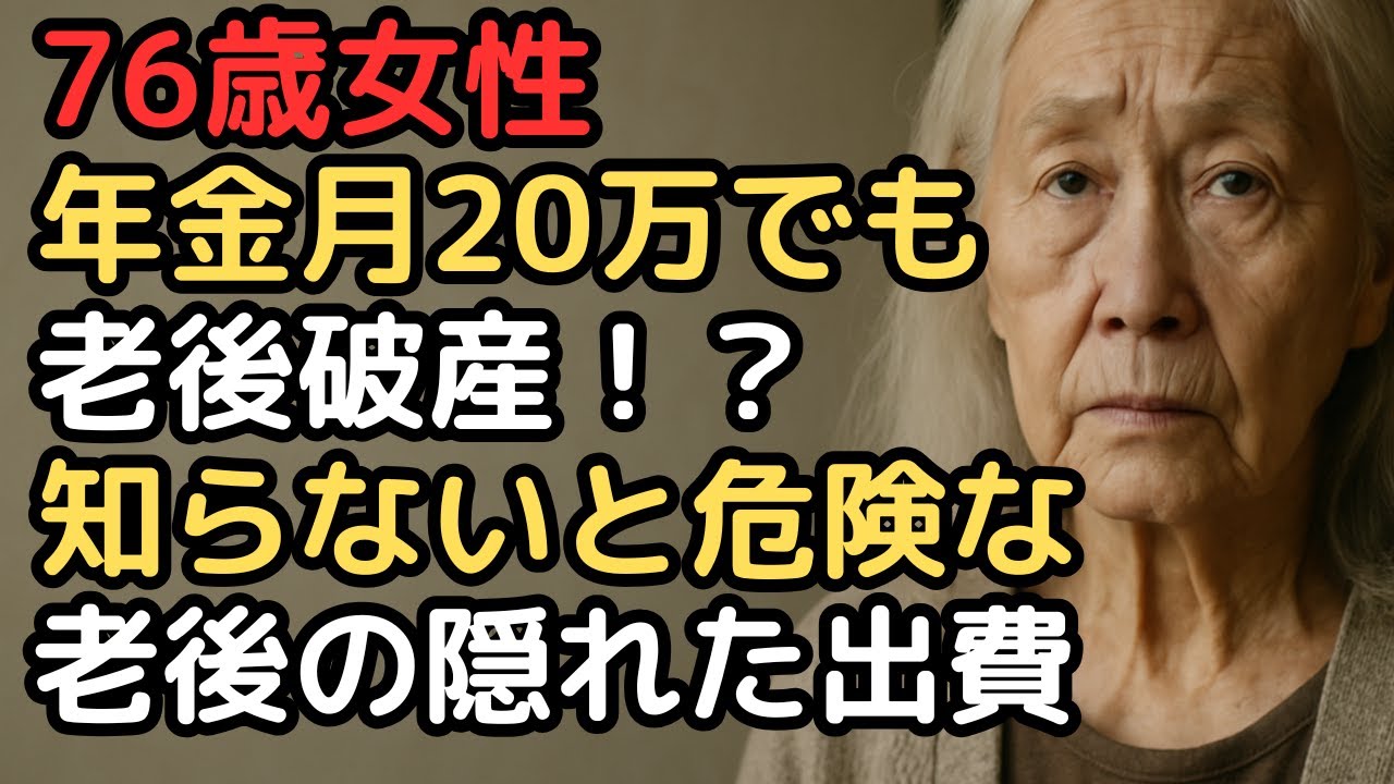 年金月20万円でも老後破産！？知らないと危険な『隠れた出費』の真実