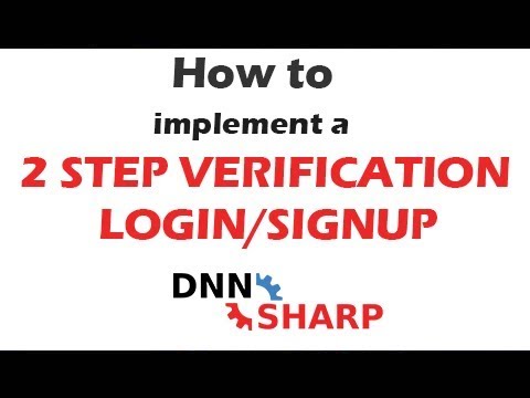 2 Step Verification Login/SignUp in DNN with Action Form