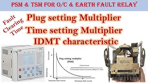 Plug setting multiplier  time setting multiplier in relay || Over current earth fault relay || Hindi