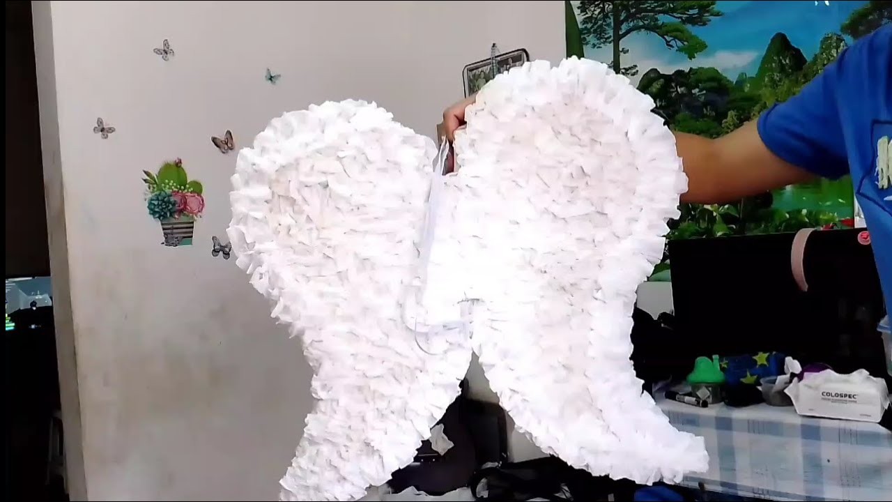 BUDGET-FRIENDLY AND EASY ANGEL WINGS / DIY ANGEL WINGS MADE OF