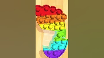 😋😍 Pop It Fidget 3D - Very Satisfying And Relaxing ASMR Slicing Game #shorts