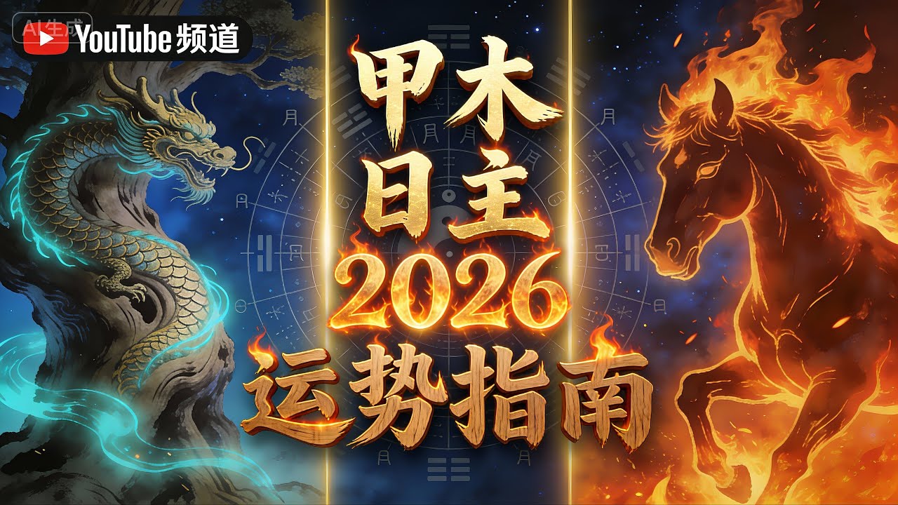 命理规划课｜甲木日主2026丙午年完整运势走向+实战建议