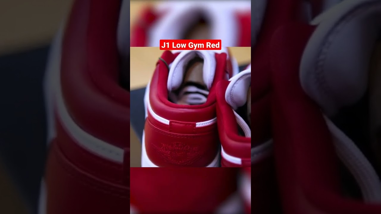 Unboxing and Fitting Jordan 1 Low Gym Red 