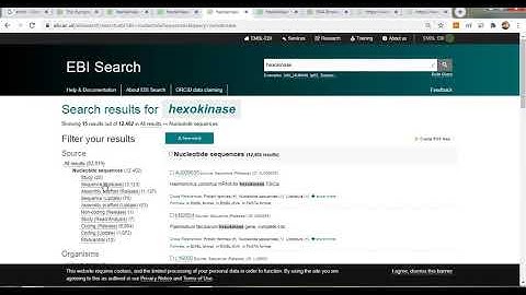 Genome sequence retrieval from EMBL | How to get a genomic sequence of any organism.