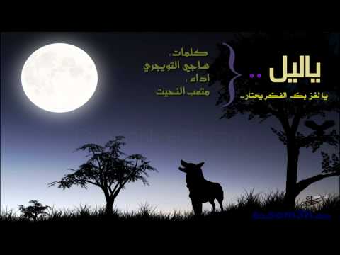 شيلة يالليل Ll كلمات ساجي التويجري اداء متعب النحيت 