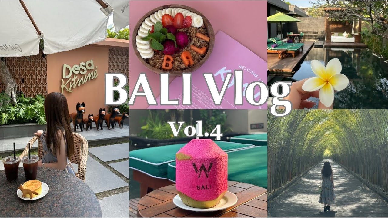 【BALIvlog🇮🇩④】Wバリに宿泊🏖スミニャック・チャングーでカフェ巡り☕️💭絶景のビーチフロントバー🍸