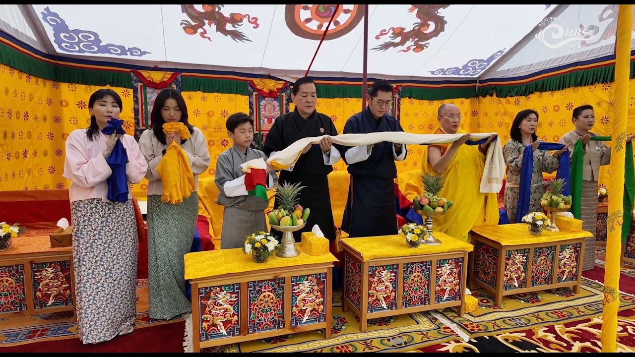 Their Majesties grace installation of Rabsel at Genyen Lhakhang in Phulari