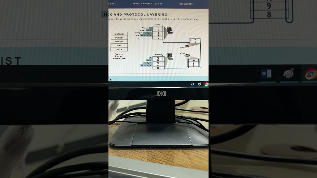 Interactive CH1 Exercises (IP Stack Layering)