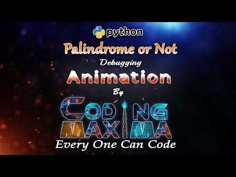 Palindrome Number in Python | Check Palindrome or Not | Coding Maxima