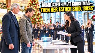 CEO Humiliated the Single Dad in Front of Everyone at Christmas—Then Her Father Said, “Boss”