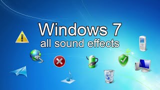 Windows 7 All sound effects Resimi