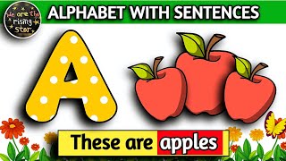 ABCD | Alphabet with Sentences | First sentences for kids | A to Z words | WATRstar by WATRstar - The learning hub 19,195 views 1 month ago 14 minutes, 51 seconds