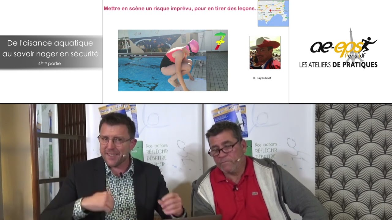 L. Fouchard & F. Potdevin : Atelier de pratique sur le savoir nager (partie 
