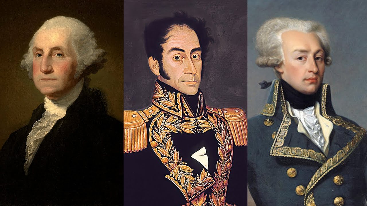 LA AMISTAD TRASCENDENTAL DE GEORGE WASHINGTON, SIMÓN BOLÍVAR Y EL MARQUÉS DE LA FAYETTE